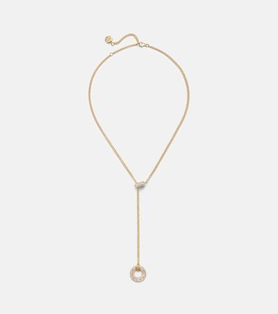 Shay Jewelry Shay Jewelry Orbit 18kt gold lariat necklace with diamonds