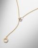 Shay Jewelry Shay Jewelry Orbit 18kt gold lariat necklace with diamonds - 5