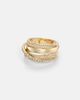 Shay Jewelry Shay Jewelry Orbit 18kt gold ring with diamonds - 1