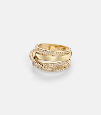 Shay Jewelry Shay Jewelry Orbit 18kt gold ring with diamonds