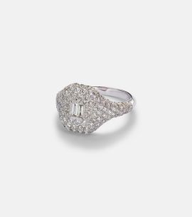 Shay Jewelry Shay Jewelry Pavé 18kt white gold pinky ring with diamonds