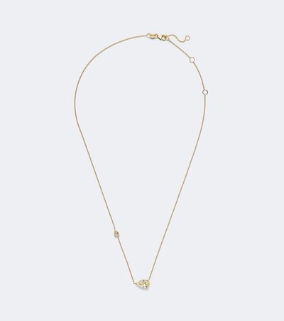 Shay Jewelry Shay Jewelry Petite East West Fancy 18kt gold pendant necklace with diamonds