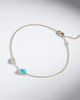 Shay Jewelry Shay Jewelry Riviera 18kt gold anklet with turquoise and diamond - 3