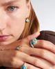 Shay Jewelry Shay Jewelry Riviera 18kt gold pinky ring with diamonds and turquoise - 2