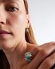 Shay Jewelry Shay Jewelry Riviera Petite 18kt gold huggie earrings with turquoises and diamonds - 3