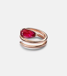 Shay Jewelry Shay Jewelry Ruby Pear 18kt rose gold ring with ruby