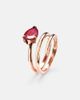 Shay Jewelry Shay Jewelry Ruby Pear 18kt rose gold ring with ruby - 4