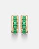 Shay Jewelry Shay Jewelry Scales 18kt gold earrings with emeralds - 1