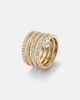 Shay Jewelry Shay Jewelry Spiral Heart 18kt gold ring with diamonds - 4
