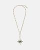Shay Jewelry Shay Jewelry Starburst 18kt gold necklace with emerald and diamonds - 1