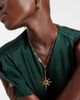 Shay Jewelry Shay Jewelry Starburst 18kt gold necklace with emerald and diamonds - 2