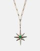 Shay Jewelry Shay Jewelry Starburst 18kt gold necklace with emerald and diamonds - 4