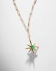 Shay Jewelry Shay Jewelry Starburst 18kt gold necklace with emerald and diamonds - 5