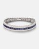 Shay Jewelry Shay Jewelry Stretch 18kt white gold bracelet with sapphires and diamonds - 1