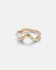 Shay Jewelry Shay Jewelry Wave 18kt gold ring with diamond - 1