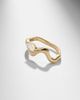 Shay Jewelry Shay Jewelry Wave 18kt gold ring with diamond - 5