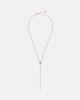 Shay Jewelry Shay Jewelry Y 18kt rose gold lariat necklace with sapphires - 1