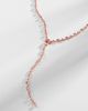 Shay Jewelry Shay Jewelry Y 18kt rose gold lariat necklace with sapphires - 5