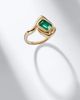 Shay Jewelry Shay Jewelry Zar 18kt gold pinky ring with emerald and diamond - 5