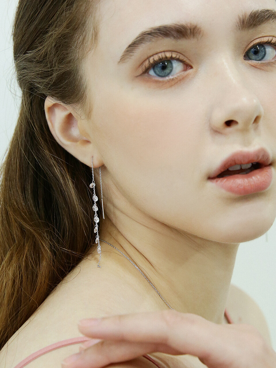 Shertz Crystal Drop Chandelier Earring (Silver 925)