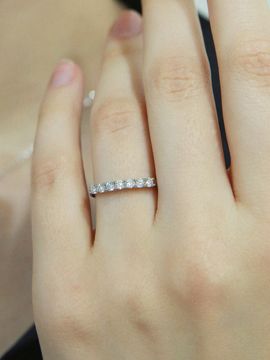 Shertz Moissanite Bold Guard Ring ( Silver 925 )