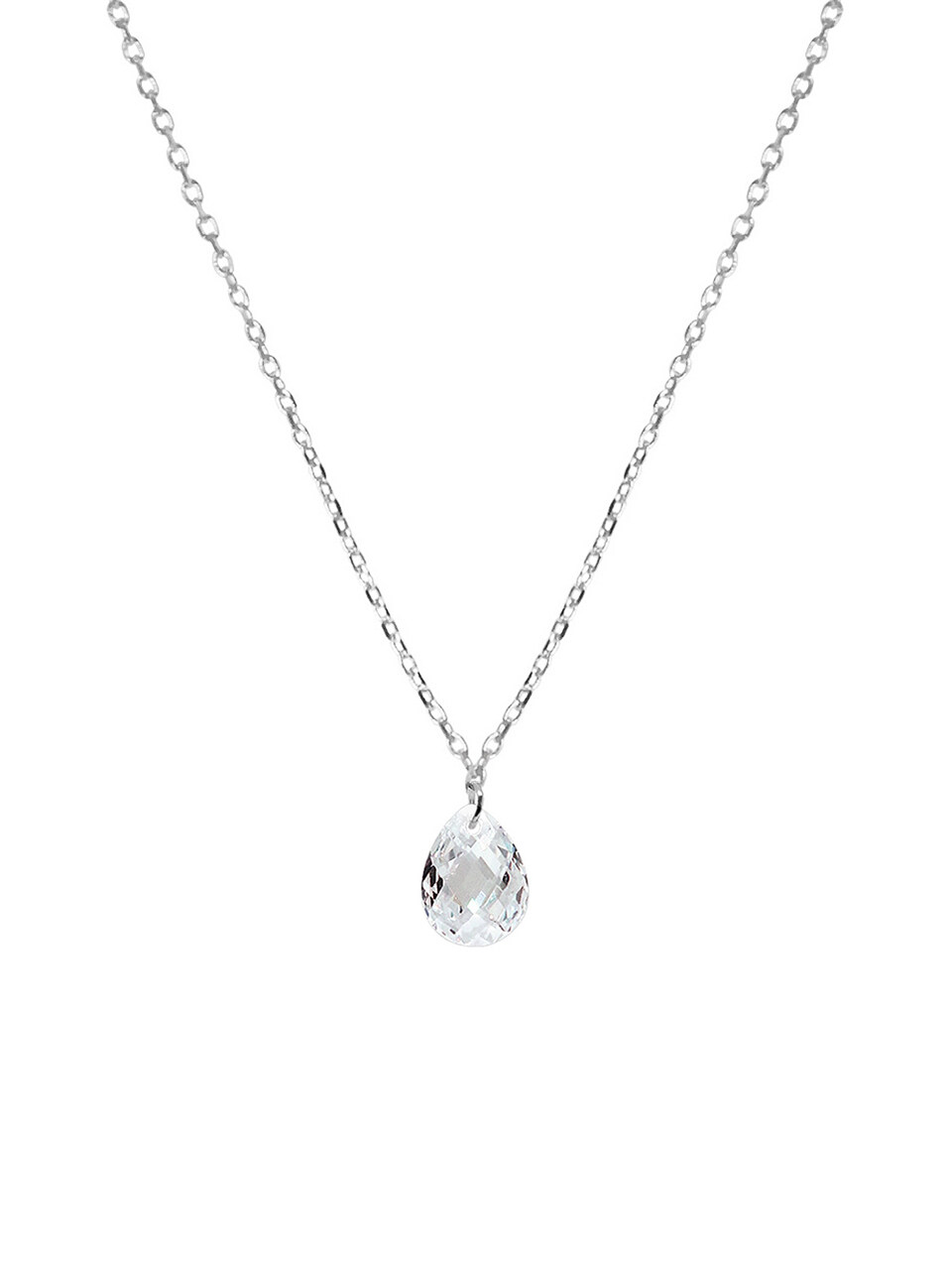 Shertz Swarovski Crystal Pendant Necklace ( Silver 925 )