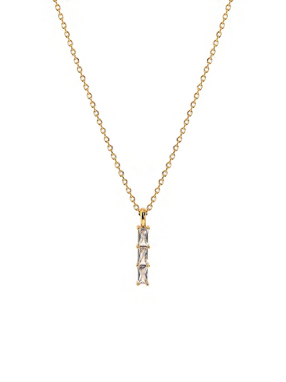 Shertz Tres Square Cubic Necklace (14K)