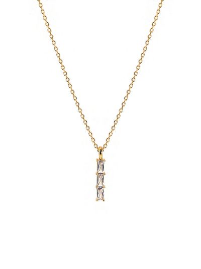 Shertz Tres Square Cubic Necklace (14K)