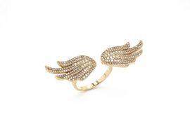 Sheryl Lowe Sheryl Lowe 14K Diamond Angel Wing Ring
