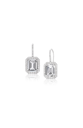 Sheryl Lowe Sheryl Lowe Crystal Quartz French Hook Earring