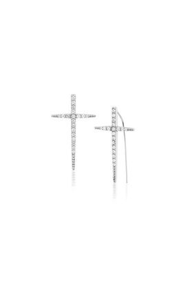 Sheryl Lowe Sheryl Lowe Diamond Baby Cross Spike Earring