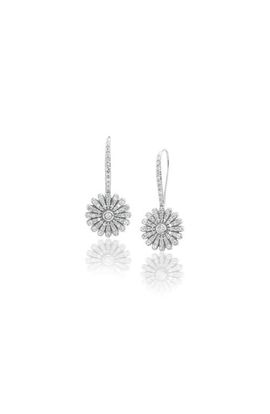 Sheryl Lowe Sheryl Lowe Diamond Daisy Drop Earrings