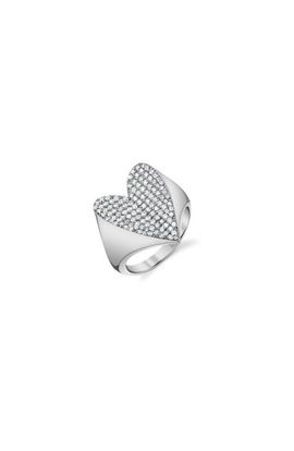 Sheryl Lowe Sheryl Lowe Diamond Folded Heart Ring
