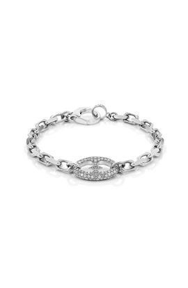 Sheryl Lowe Sheryl Lowe Diamond Puffy Heart Mariner Link Bracelet