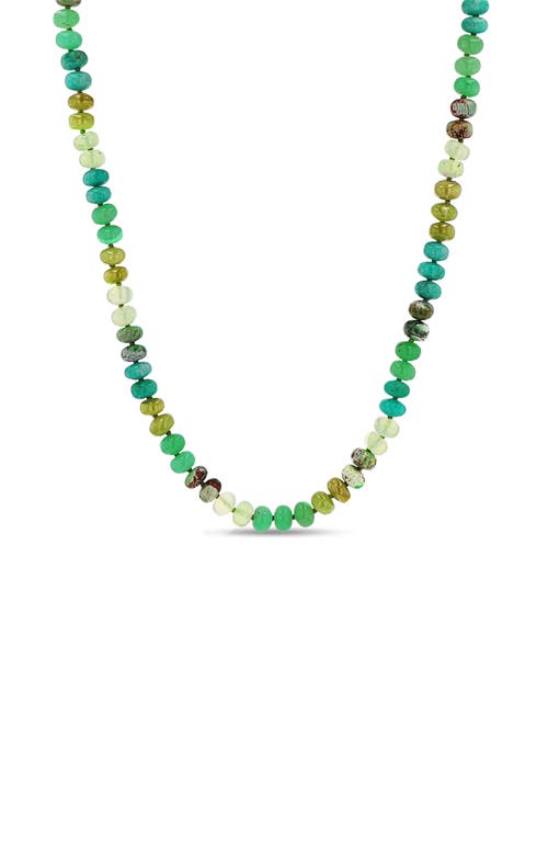 Sheryl Lowe Sheryl Lowe Green Mix 8mm Bead Necklace