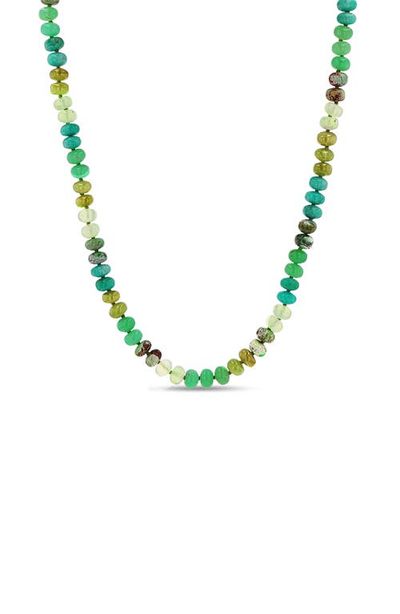 Sheryl Lowe Sheryl Lowe Green Mix 8mm Bead Necklace