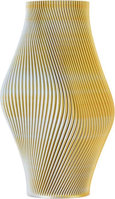 Sheyn Sheyn SSENSE Exclusive Yellow & Gray Bloz 30 Vase