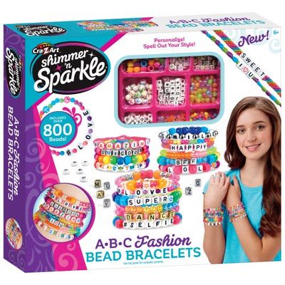 Shimmer 'N Sparkle Shimmer 'N Sparkle Abc Fashion Diy Bead Bracelets Kit