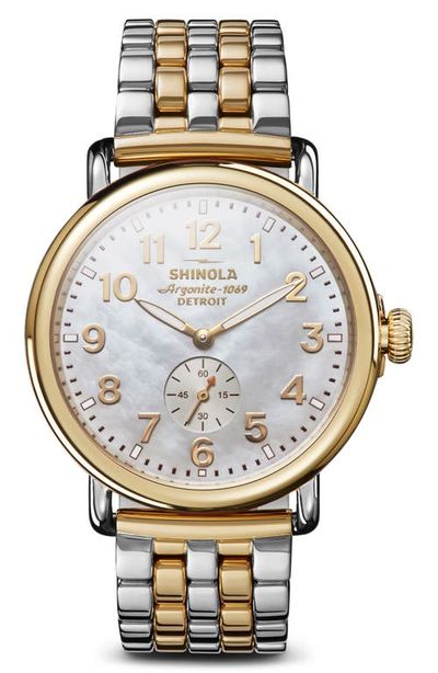 Shinola Shinola Runwell Sub Second Bracelet Watch, 41mm
