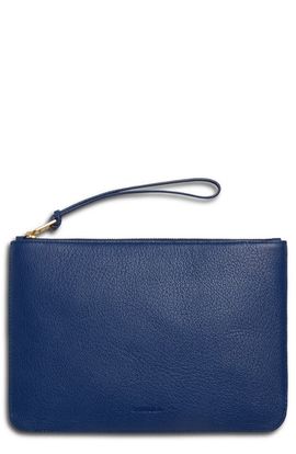 Shinola Shinola Wristlet Leather Zip Pouch