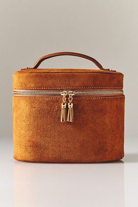 Shiraleah Shiraleah Exclusive Faux Suede Train Case