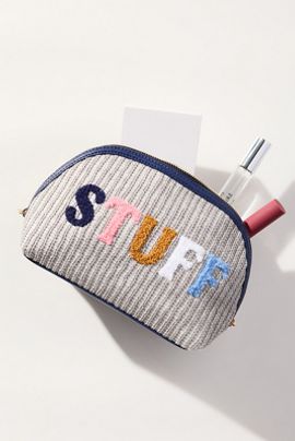 Shiraleah Stuff Knit Zip Pouch