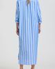 SHIRTY SHIRTY Button Side Stripe Cotton Shirtdress - 2