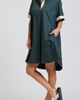 SHIRTY SHIRTY Grossgrain Ribbon Cotton Trapeze Shirtdress - 1