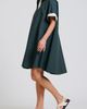 SHIRTY SHIRTY Grossgrain Ribbon Cotton Trapeze Shirtdress - 3