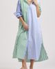 SHIRTY SHIRTY Mixed Stripe Long Sleeve Shirtdress - 1
