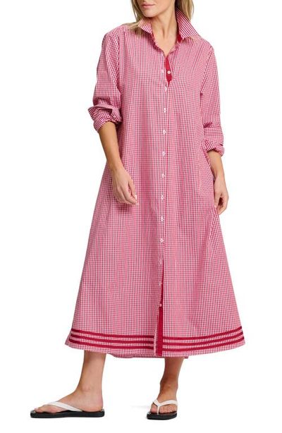 SHIRTY SHIRTY Pippa A-Line Gingham Shirtdress