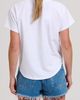SHIRTY SHIRTY Raw Edge Appliqué V-Neck Cotton Blend T-Shirt - 2