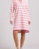 SHIRTY SHIRTY Ruffle Collar Long Sleeve Rugby Dress - 1