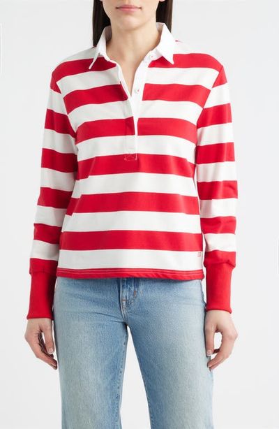 SHIRTY SHIRTY Rugby Stripe Cotton Sweatshirt